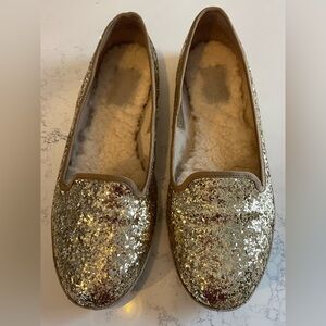UGG Glittering Gold Loafers